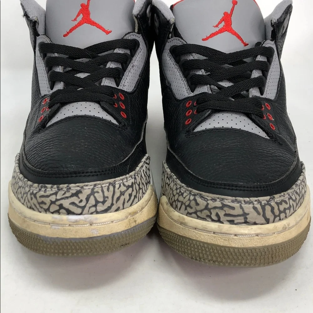 Nike Air Jordan 3 Retro 2018 Black Cement 854262-001 Men’s Sneakers - Size 12 - Picture 7 of 14